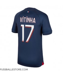 Günstige Paris Saint-Germain Vitinha Ferreira #17 Heimtrikot 2023-24 Kurzarm